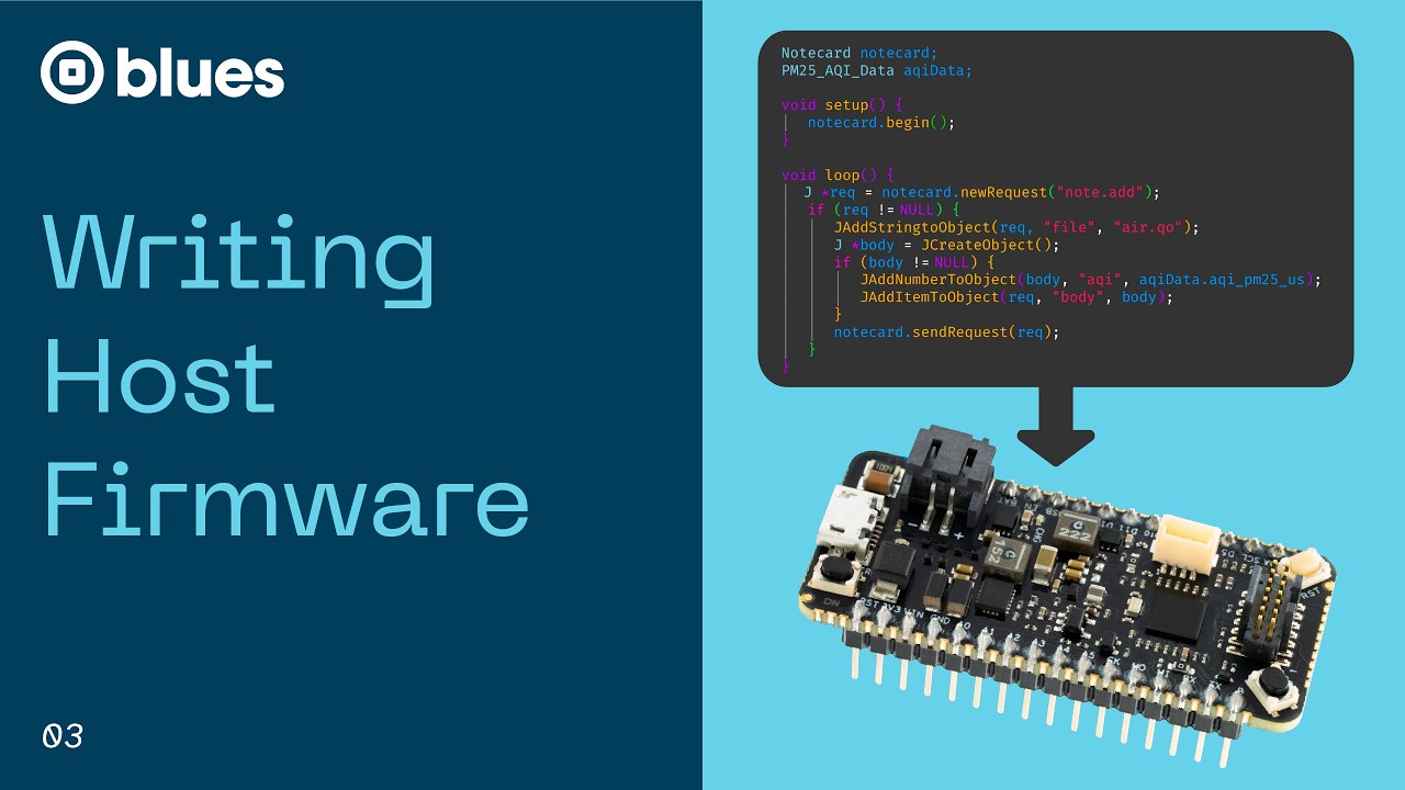 Building a Connected Product with Notecard: Part 3—Writing Host Firmware