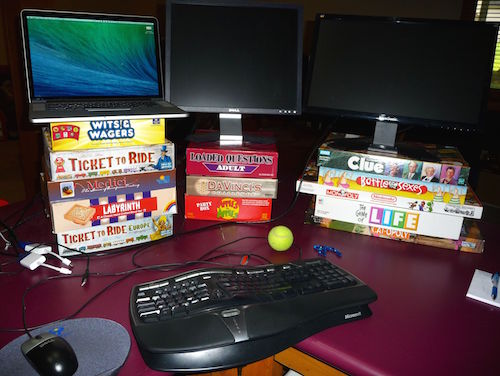 The desk in my basement